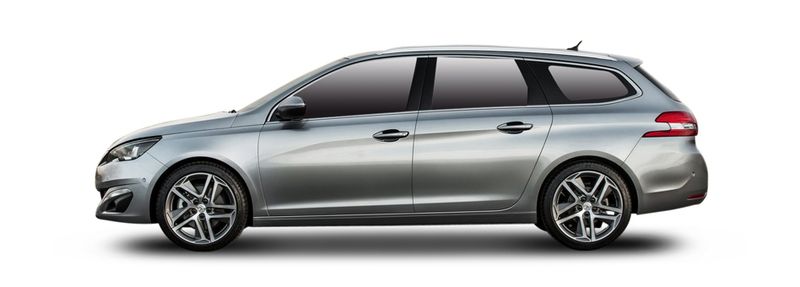 Protezione Paraurti Posteriore In Acciaio Inox Per Peugeot 308 II SW (dal 2013) – Bordo Carico Bagagliaio Cromato